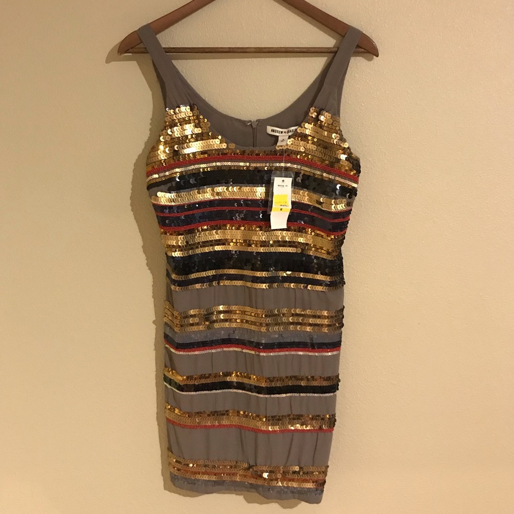 Andrew Charles Sequin Dress